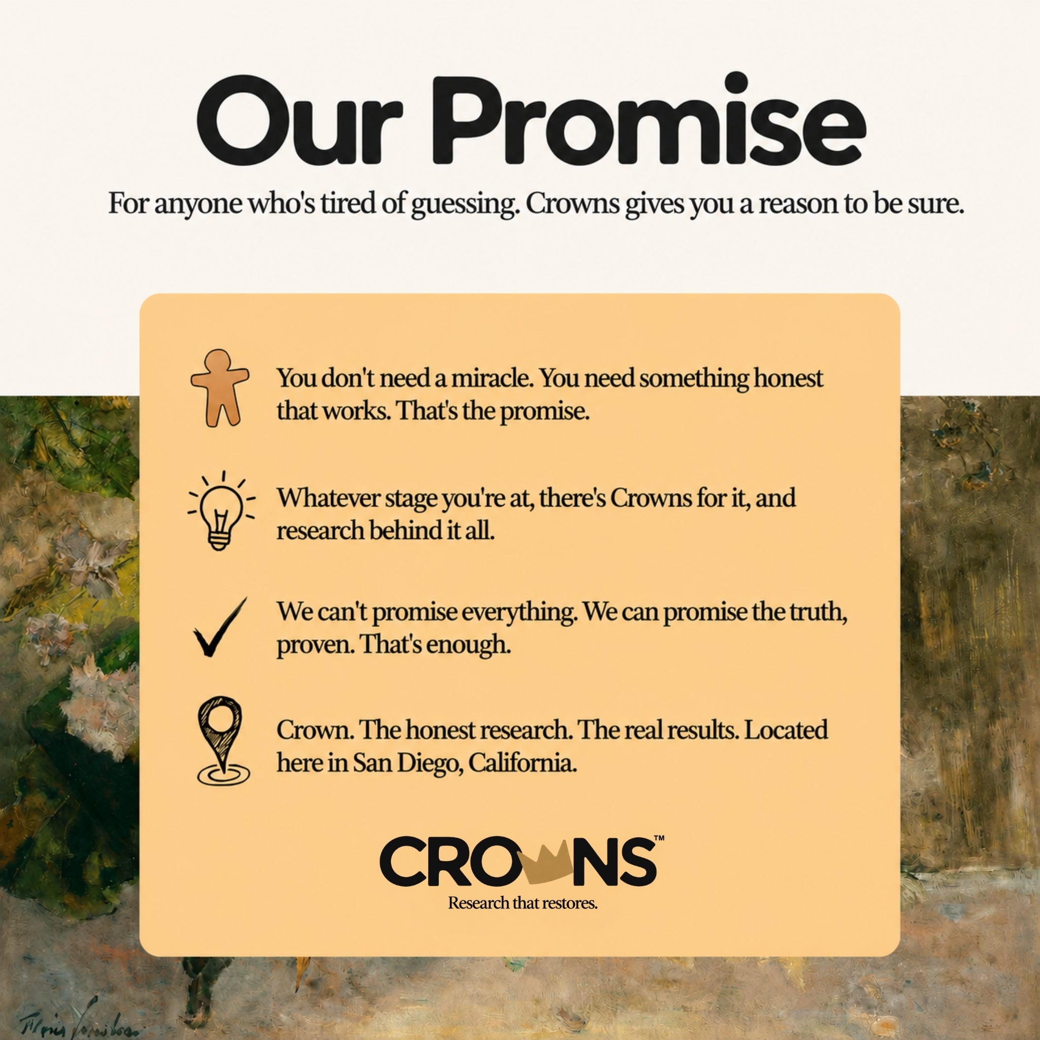 CROWNS Our Promise