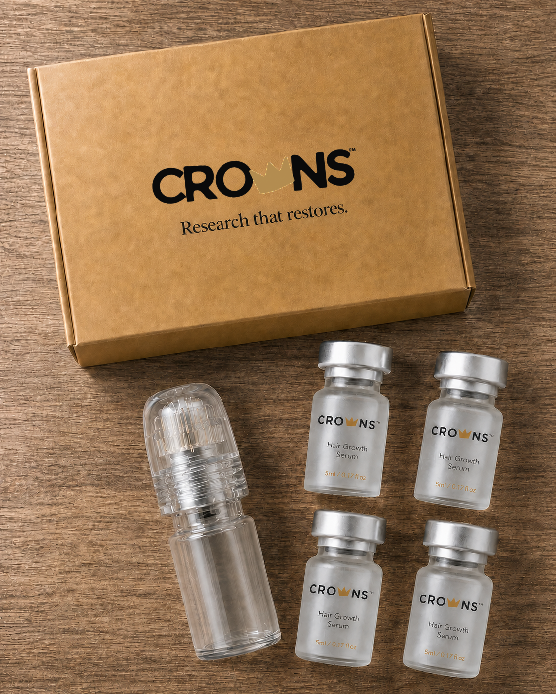 CROWNS monthly kit flat lay