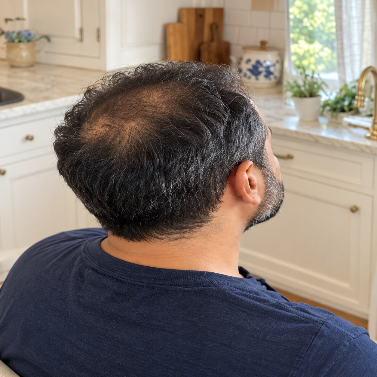 Samir hair progress, month 3